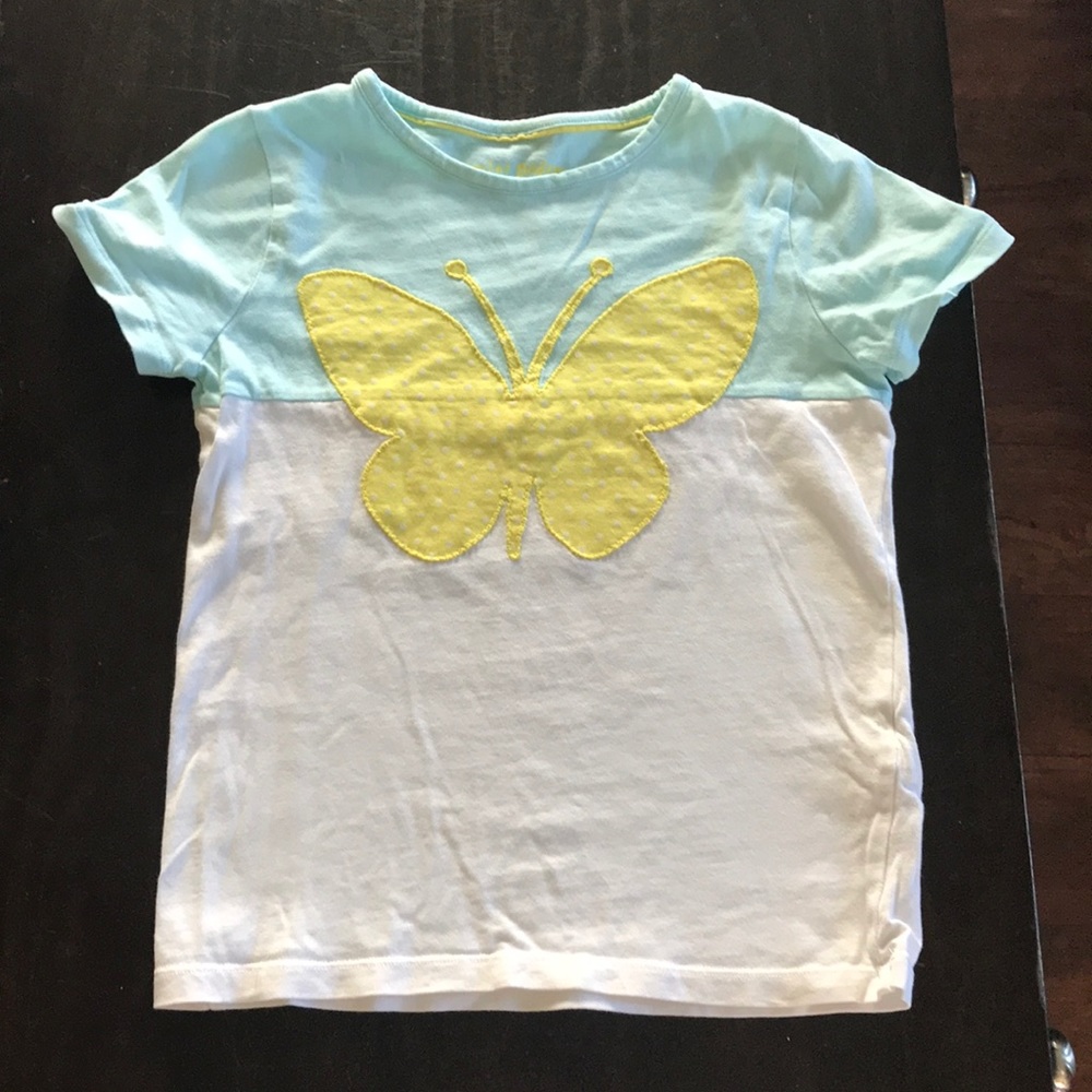 Mini Boden Girl’s Butterfly appliqué tee